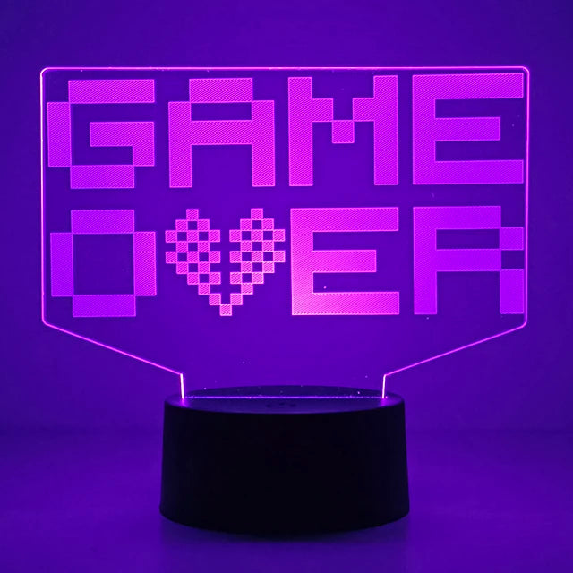 3D LED Gaming Nightlight & Headphone Lamp - PlusGamer