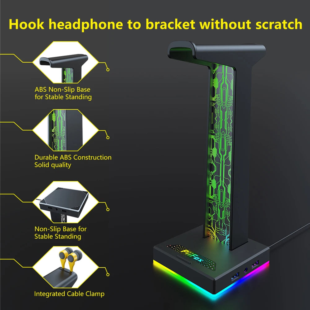 RGB Gaming Headset Stand - PlusGamer