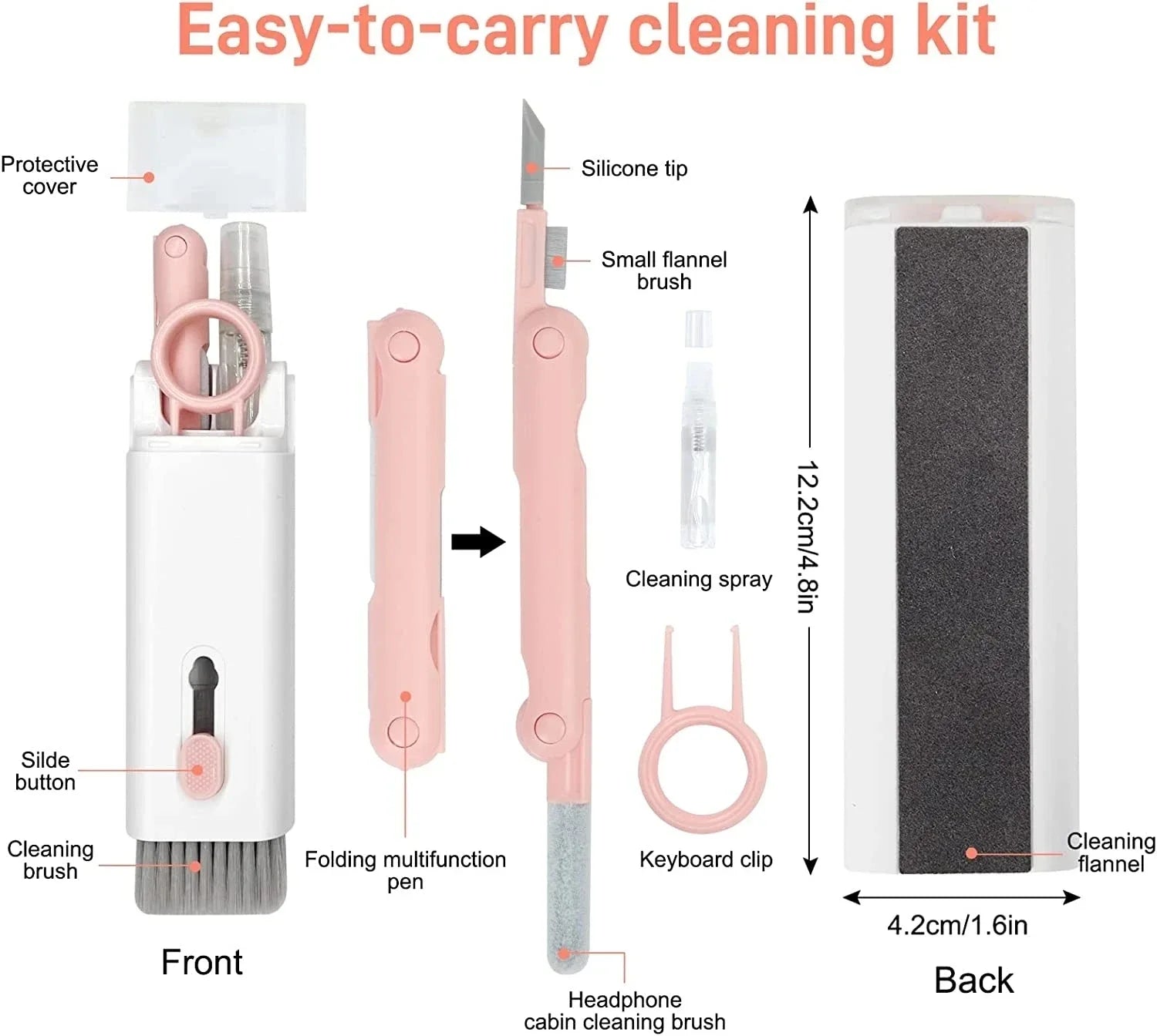 7-in-1 Multifunctional Cleaning Pen & Brush Kit - PlusGamer