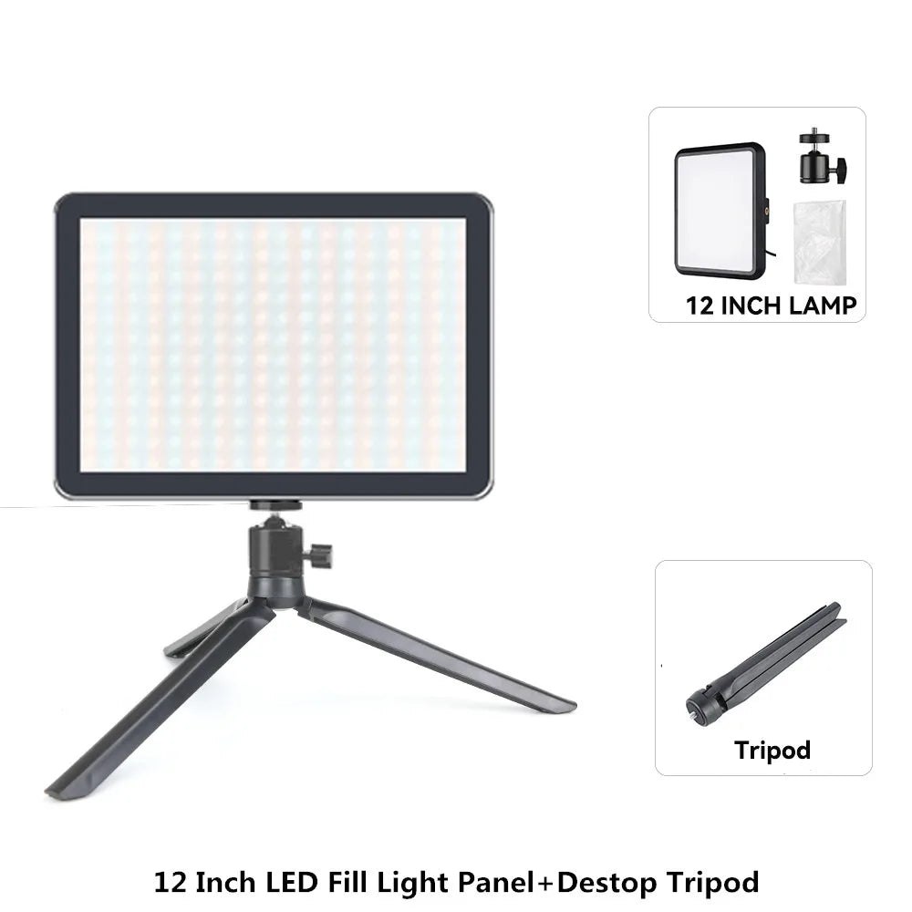 Professional LED Video Light Panel Kit with Stand - PlusGamer