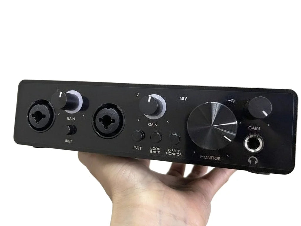 2-Channel USB External Audio Interface Sound Card - PlusGamer