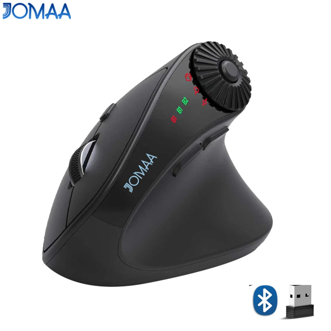 JOMAA Dual-Mode Vertical Wireless Mouse - PlusGamer