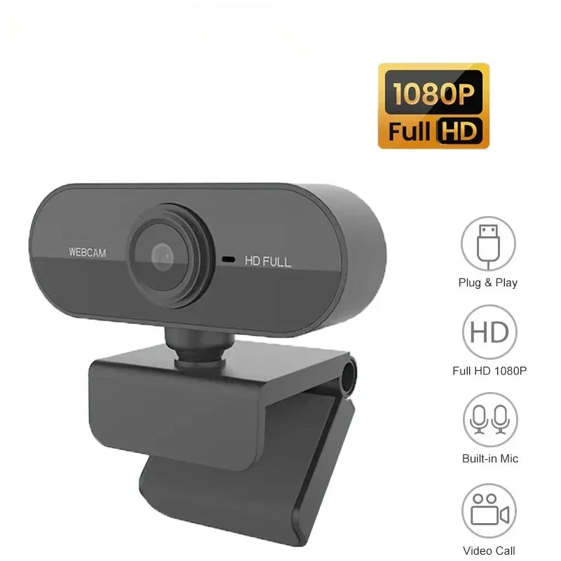 1080P Drive-Free USB Rotatable Webcam - PlusGamer