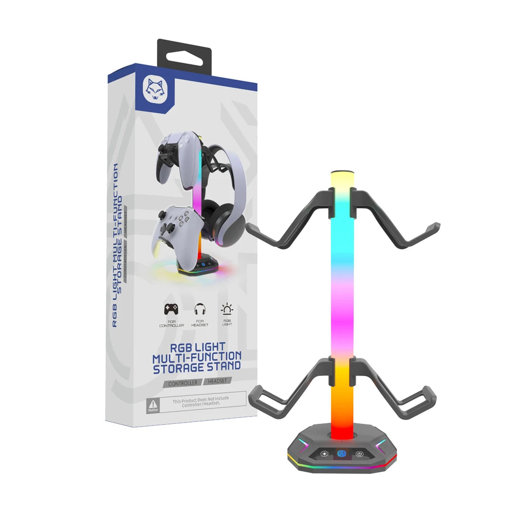 RGB Controller & Headset Stand - PlusGamer