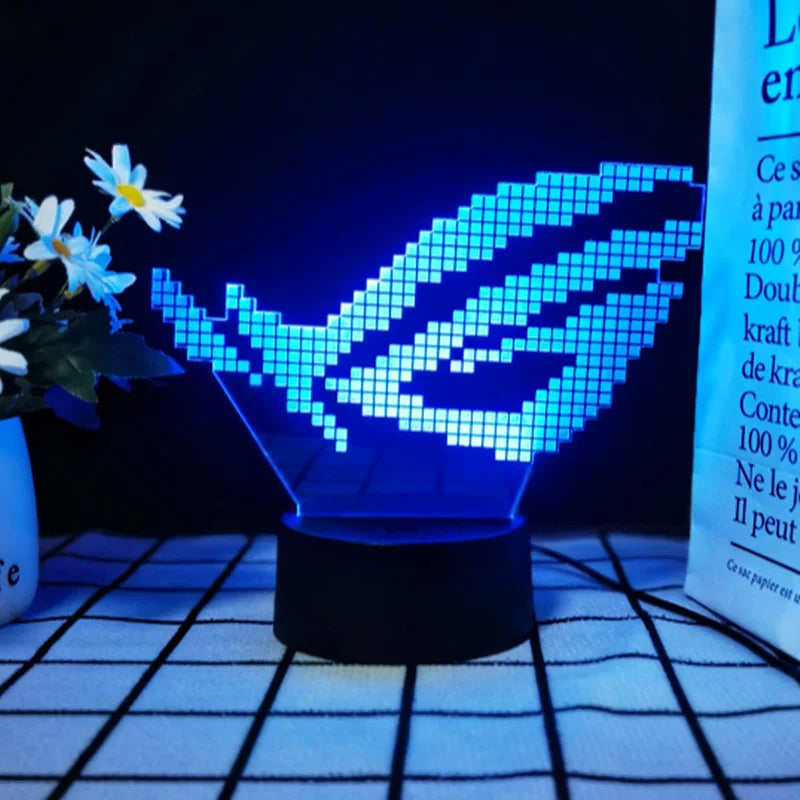 3D LED Gamer Logo Room Lamp - PlusGamer