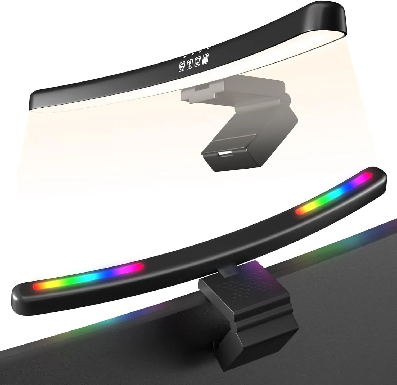 Curved RGB Monitor Light Bar with Stepless Dimming - PlusGamer