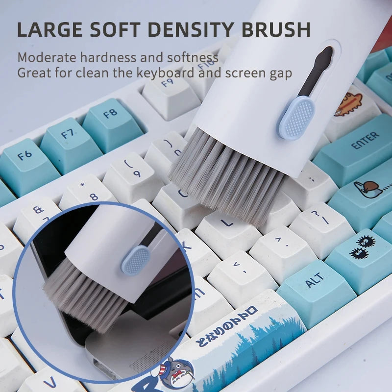 7-in-1 Laptop Cleaner & Keyboard Brush Set with Keycap Puller - PlusGamer
