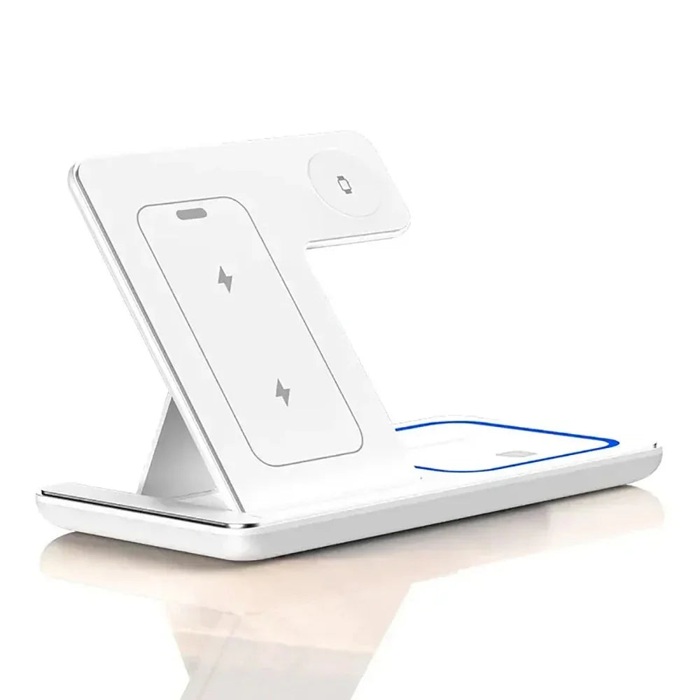 3-in-1 Foldable 30W LED Charging Stand - PlusGamer