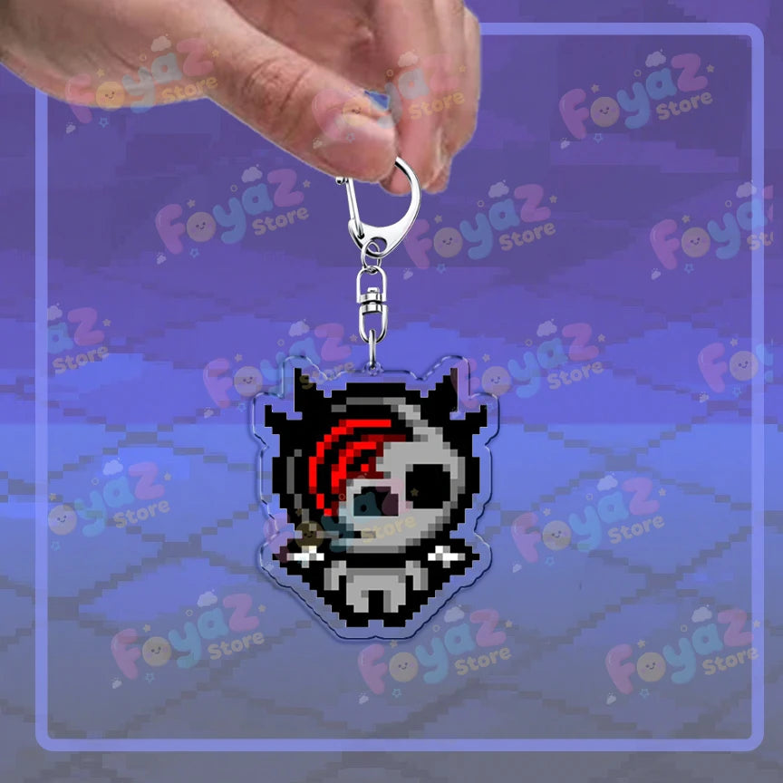 Isaac Pixel Art Keychain - PlusGamer