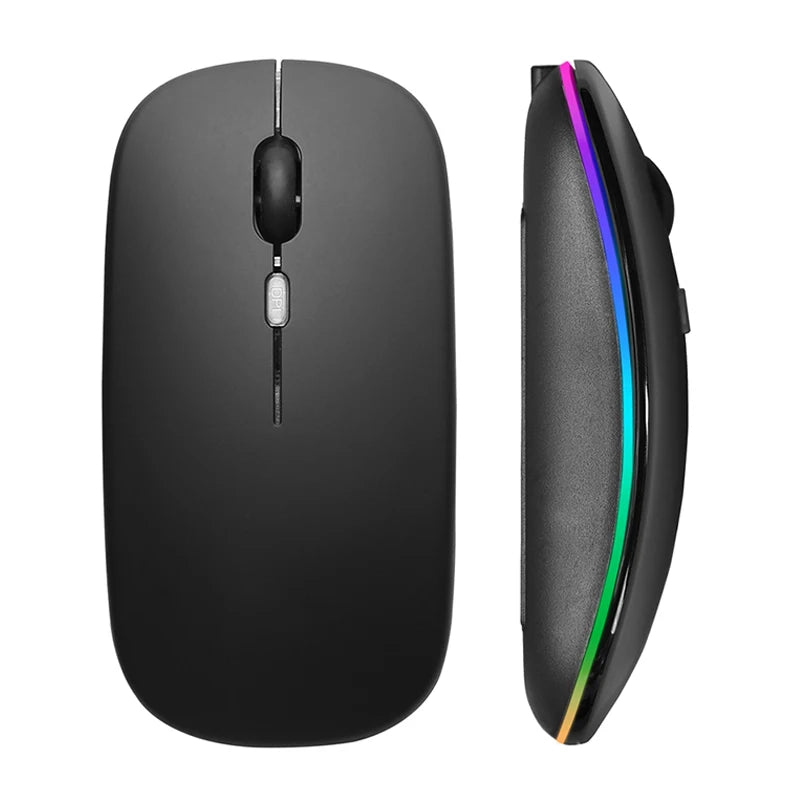 Dual-Mode Quiet Rechargeable Wireless Mouse - PlusGamer