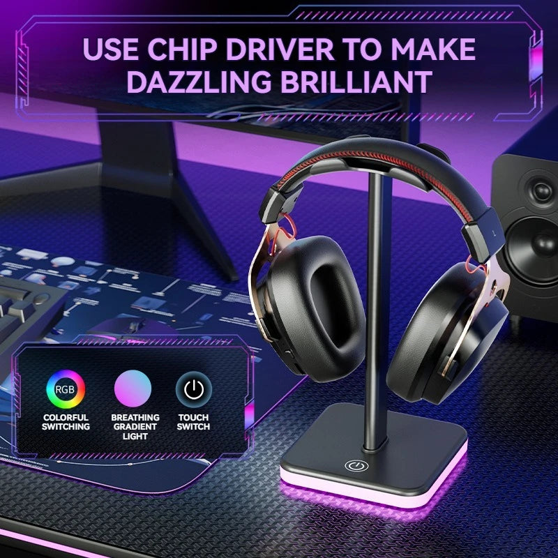 RGB Gaming Headset Display Stand - PlusGamer