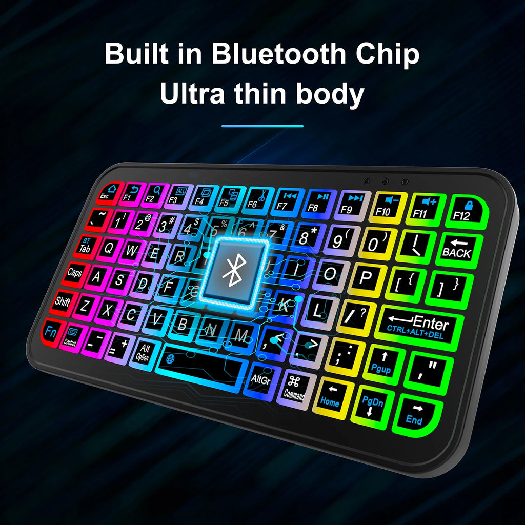 Rechargeable Bluetooth 5.2 Backlit Keyboard & Mouse - PlusGamer