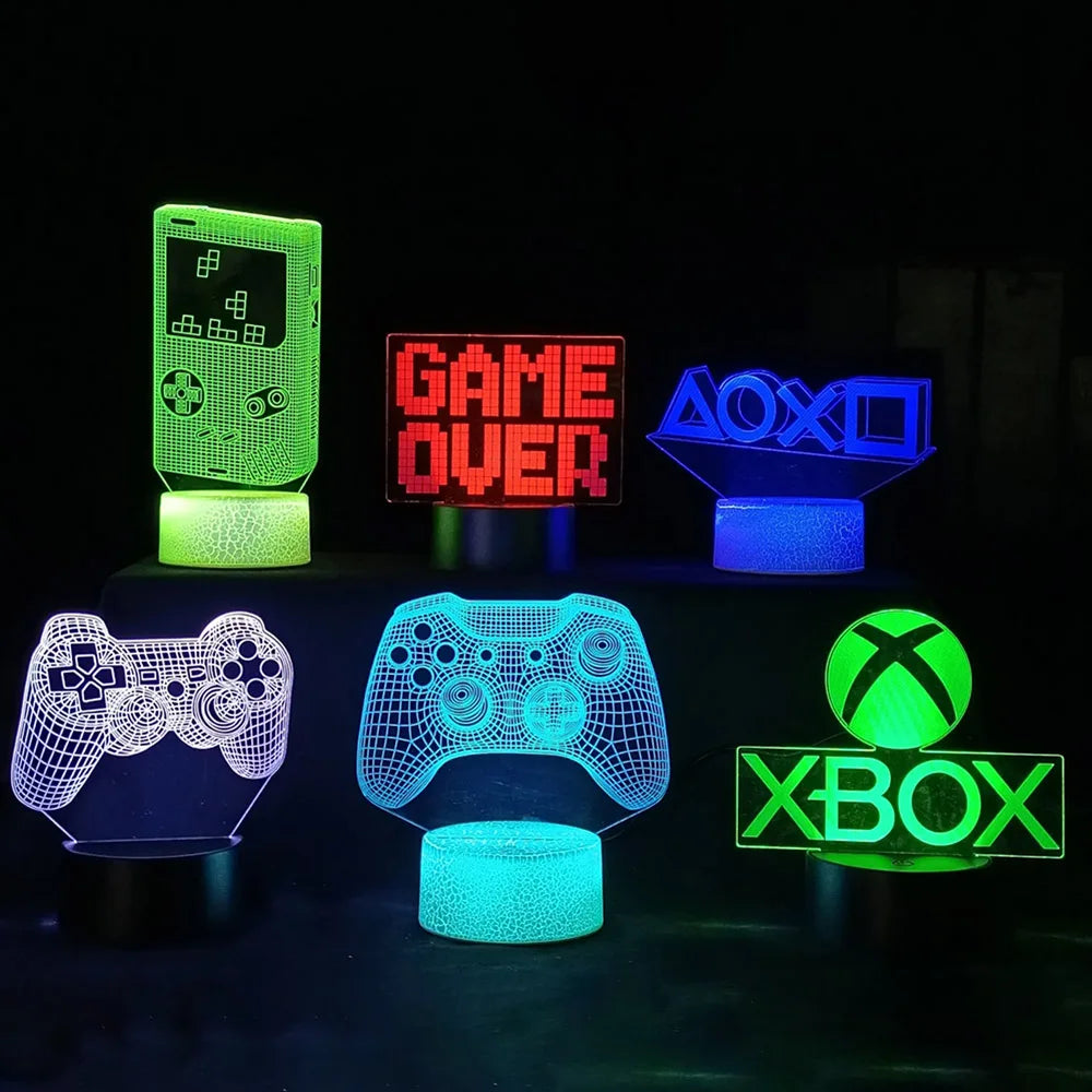 3D LED Gaming Nightlight & Headphone Lamp - PlusGamer