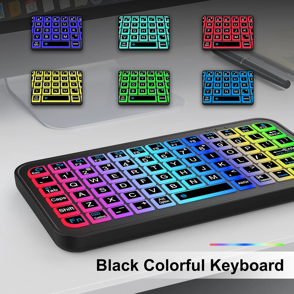 Rechargeable Bluetooth 5.2 Backlit Keyboard & Mouse - PlusGamer