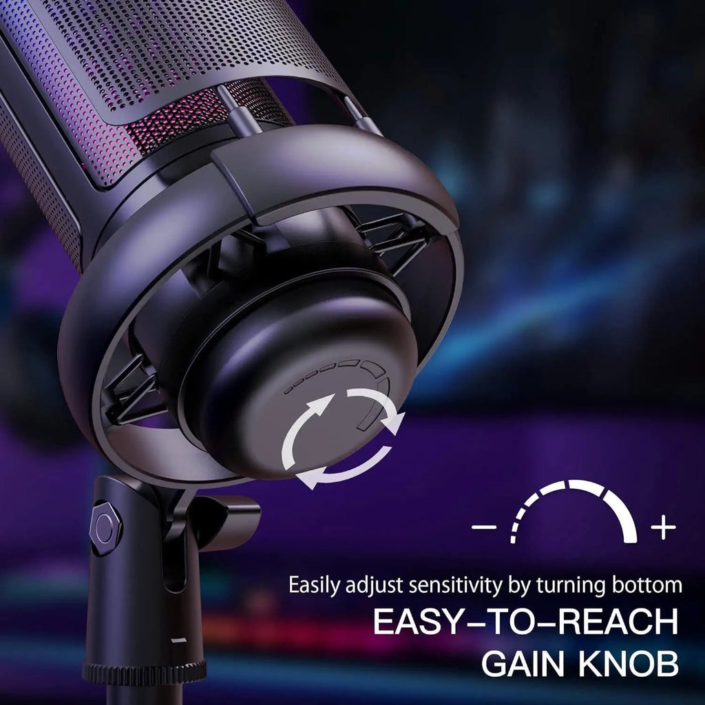 Professional RGB Dynamic Broadcast Mic - PlusGamer
