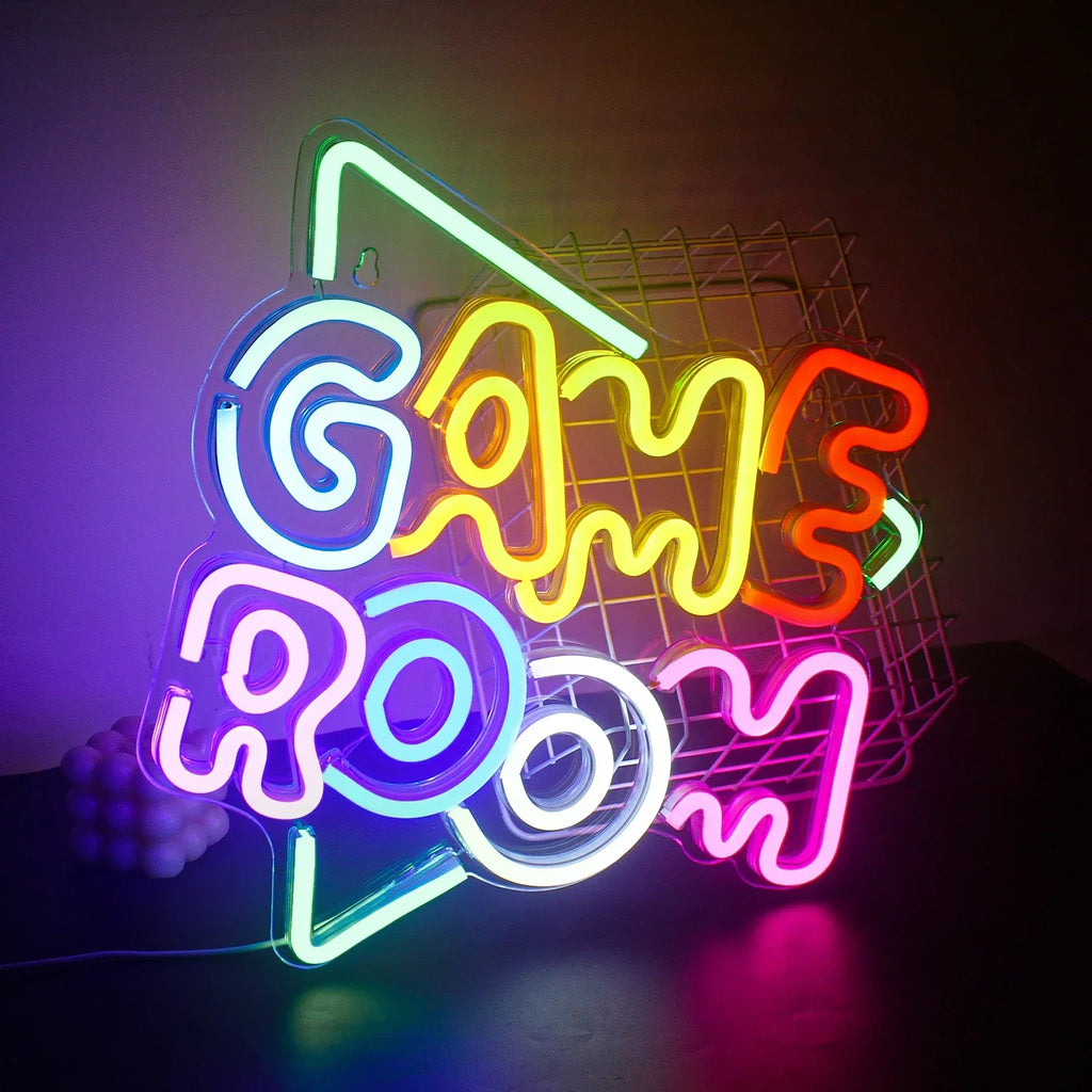LED Neon Game Room Wall Sign - PlusGamer