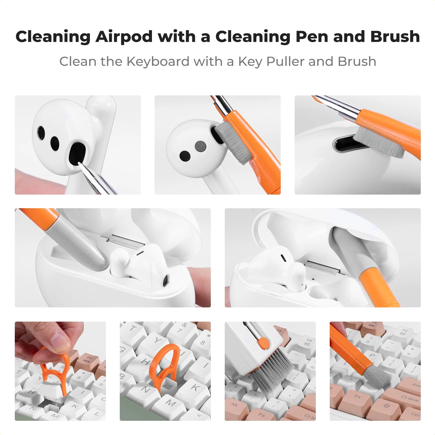 11-in-1 Multifunction Keyboard & Camera Cleaning Kit - PlusGamer