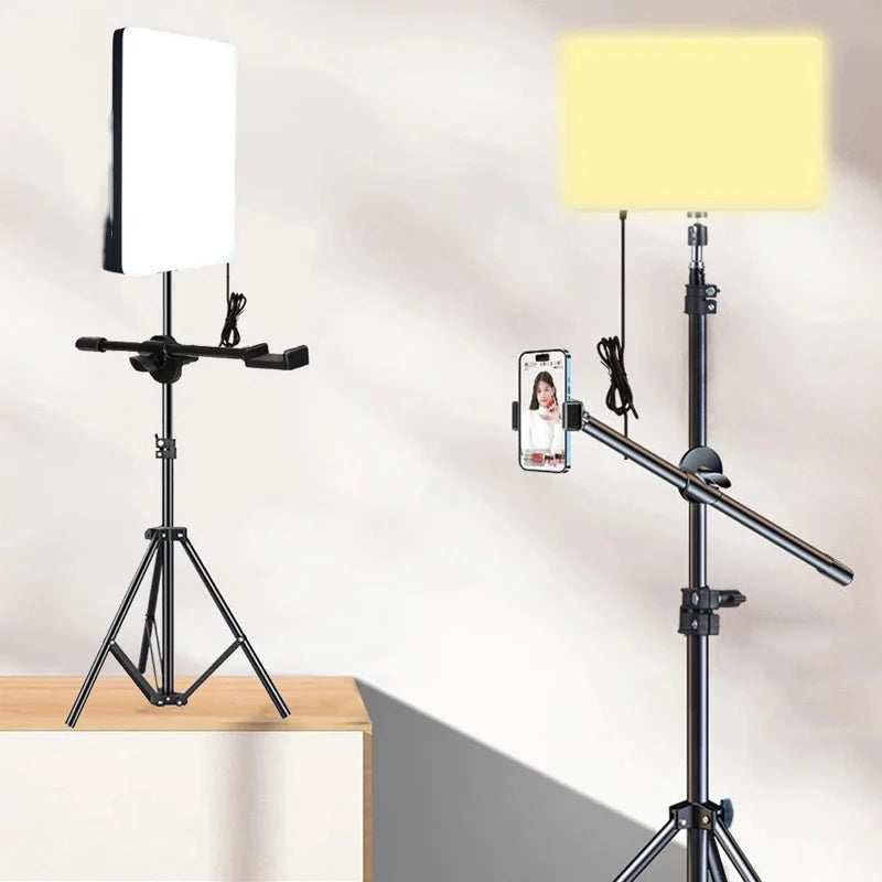 Professional LED Video Light Panel with Overhead Stand - PlusGamer