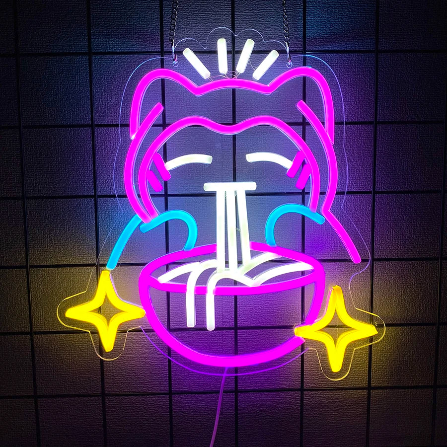 LED Neon Ramen & Sushi Restaurant Sign - PlusGamer