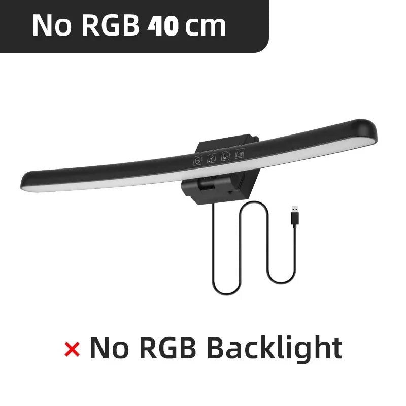 Curved RGB Monitor Light Bar with Stepless Dimming - PlusGamer