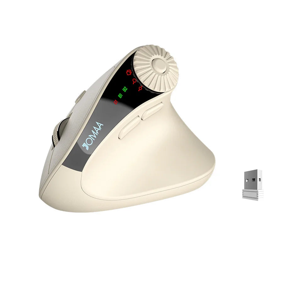 JOMAA Dual-Mode Vertical Wireless Mouse - PlusGamer