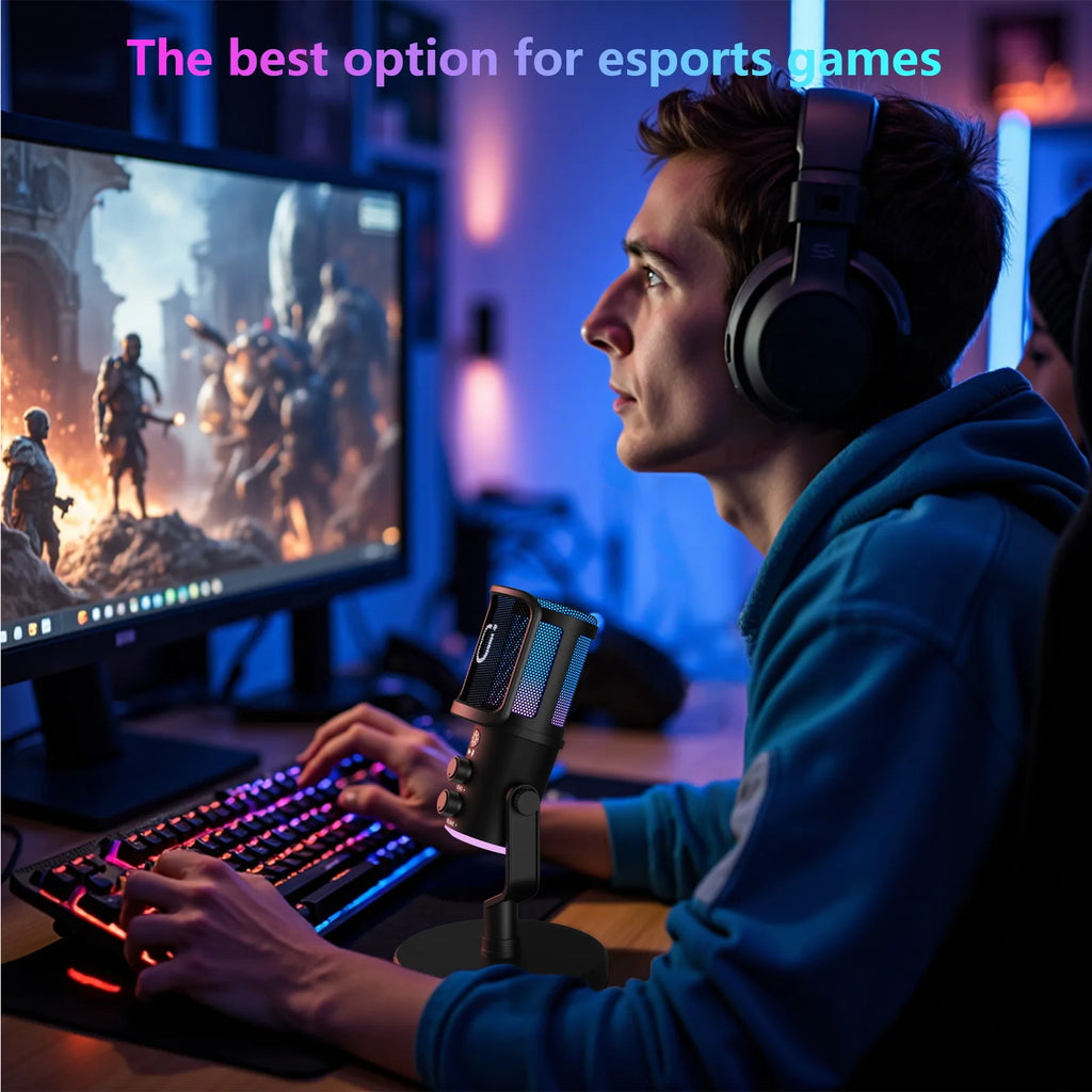 USB/XLR Dynamic Gaming Mic - PlusGamer