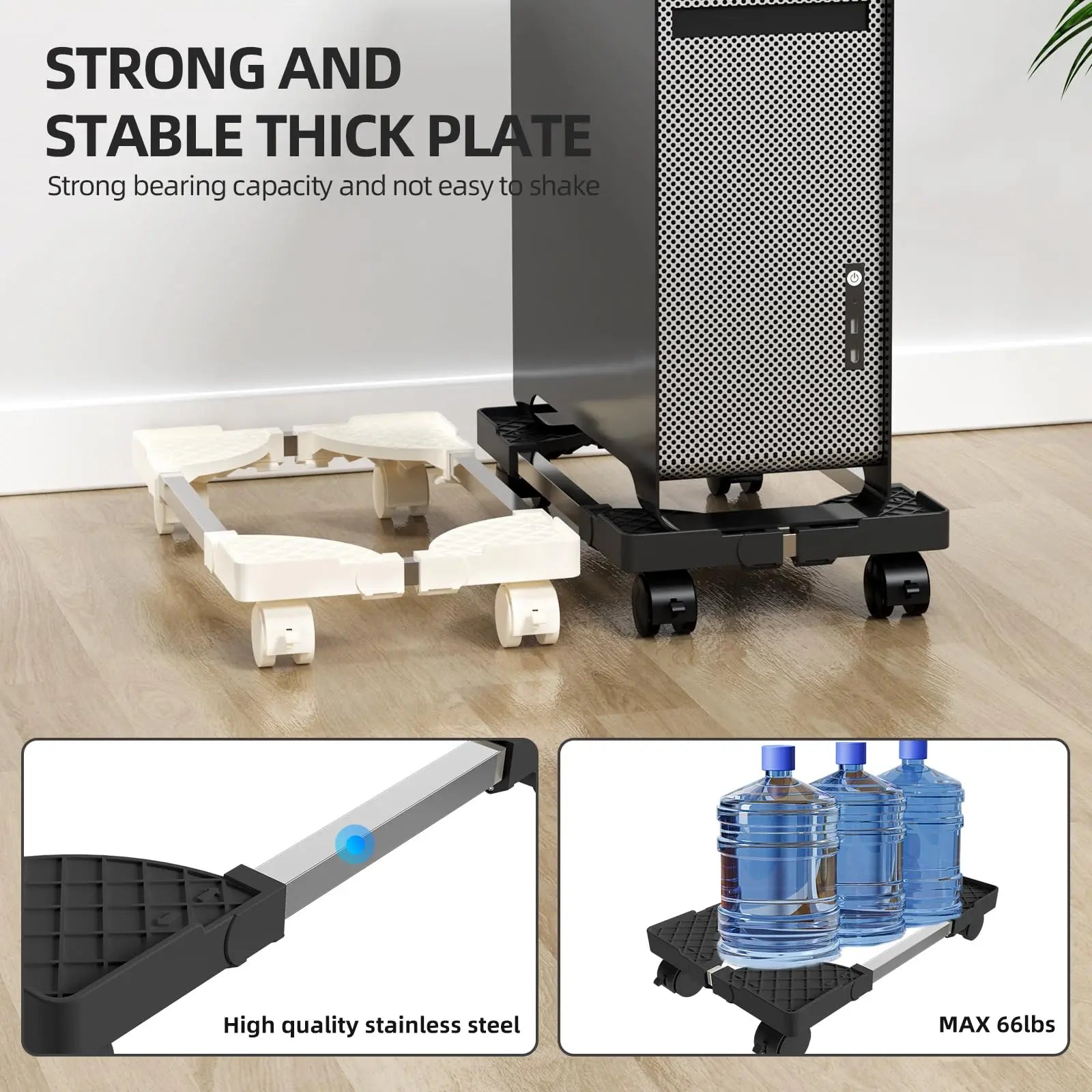 Adjustable PC Desktop Tower Stand - PlusGamer