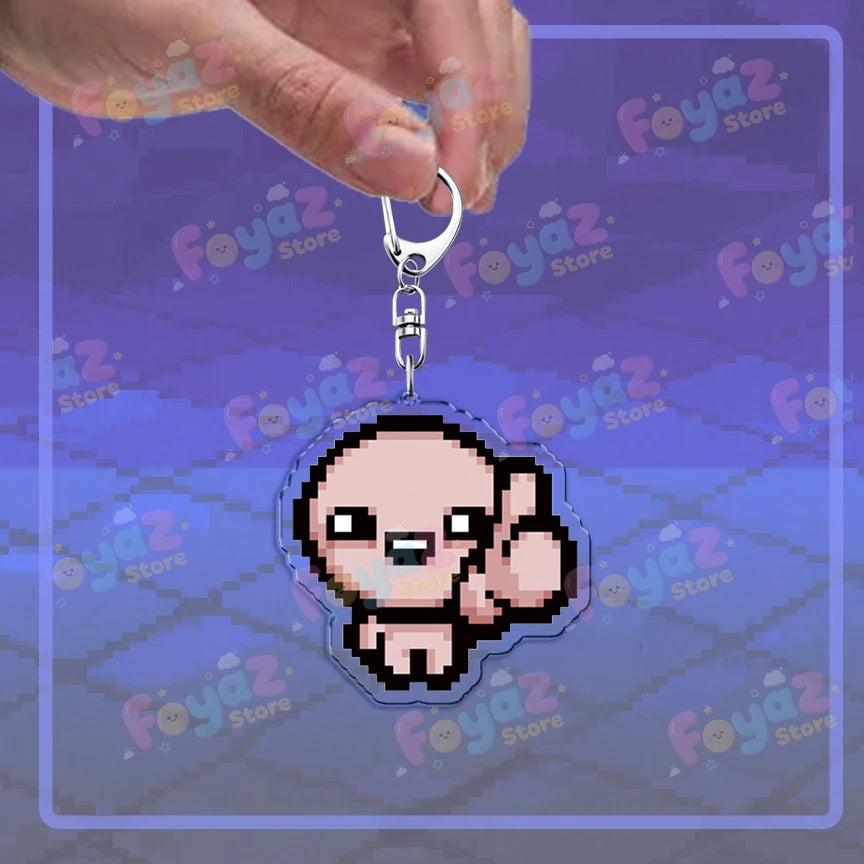 Isaac Pixel Art Keychain - PlusGamer