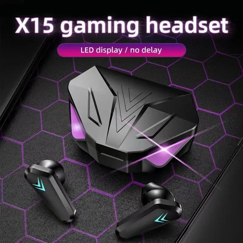X15 TWS Gaming Earbuds with LED Display - PlusGamer