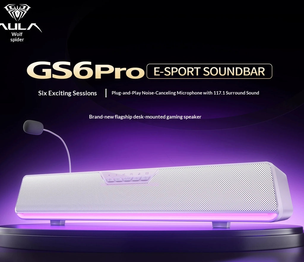 AULA GS6Pro Wired & Bluetooth Gaming Speaker - PlusGamer