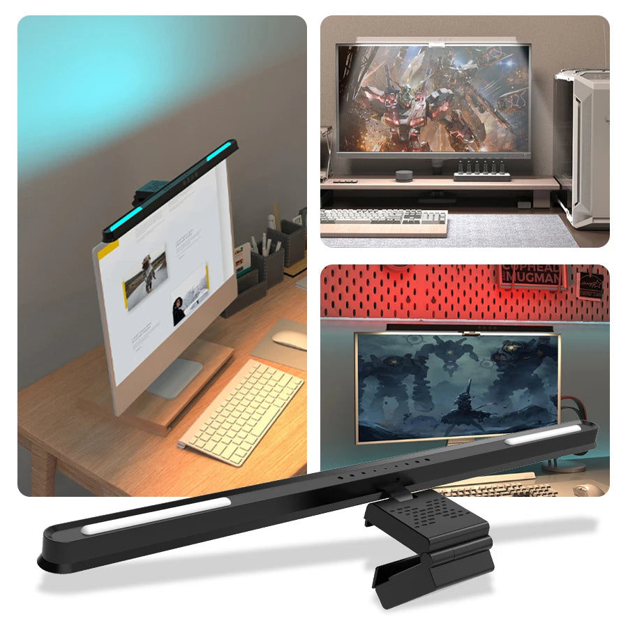 RGB Monitor Light Bar with Asymmetric Light Source - PlusGamer