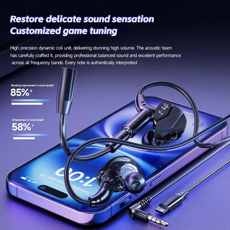 7.1 Surround In-Ear Gaming Earphones - PlusGamer