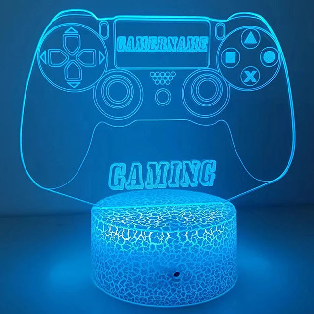 3D LED Gaming Nightlight & Headphone Lamp - PlusGamer