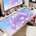 Pink Purple Pixelated Art Mouse Pad - PlusGamer