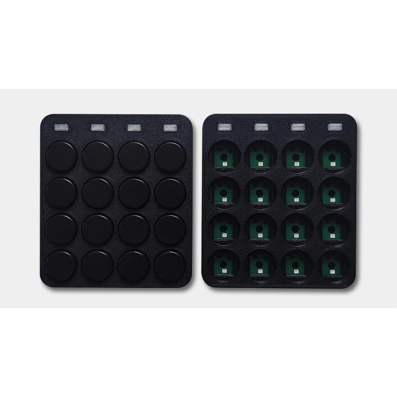 4x4 Low Profile 16-Key QMK/VIA Mechanical Macro Pad - PlusGamer