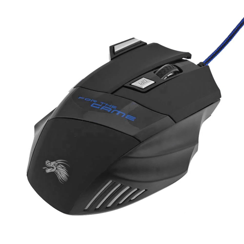 7-Button USB Wired 5500 DPI Gaming Mouse - PlusGamer