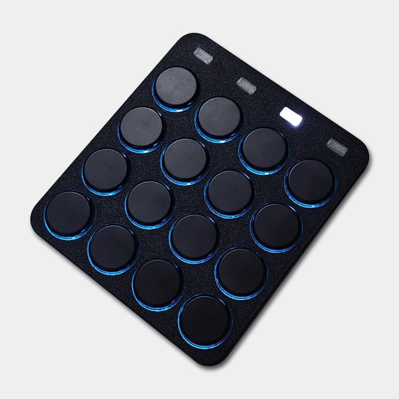 4x4 Low Profile 16-Key QMK/VIA Mechanical Macro Pad - PlusGamer