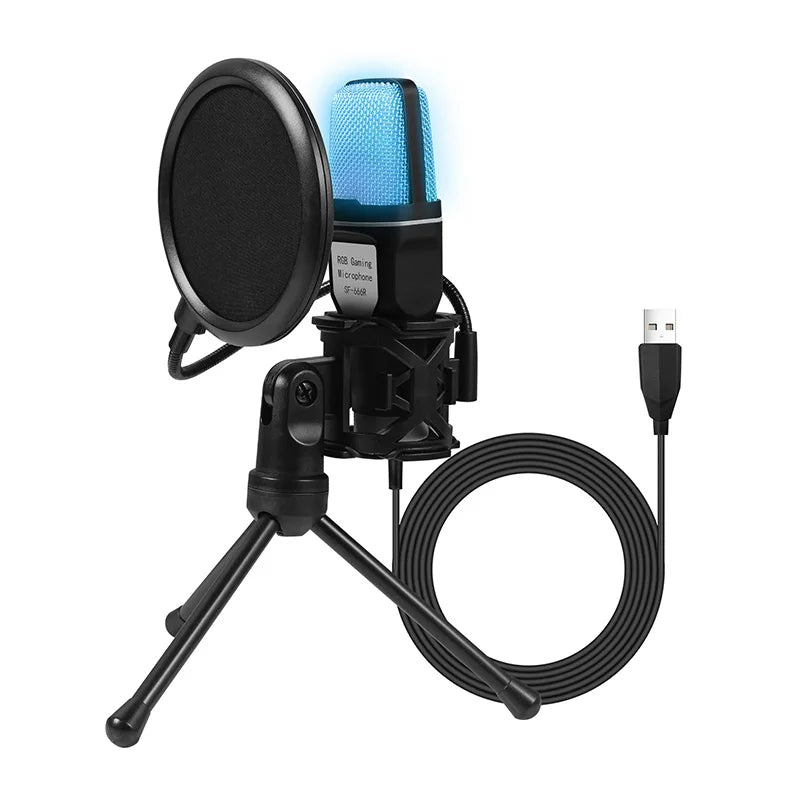 RGB USB Condenser Mic - PlusGamer
