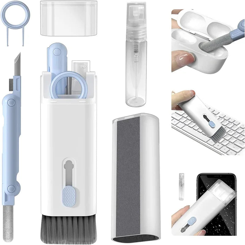 7-in-1 Keyboard Cleaner Brush & Earphone Cleaning Pen Kit - PlusGamer