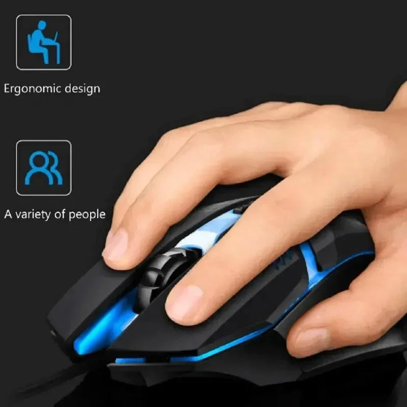 4-Button USB Wired Gaming Mouse - PlusGamer