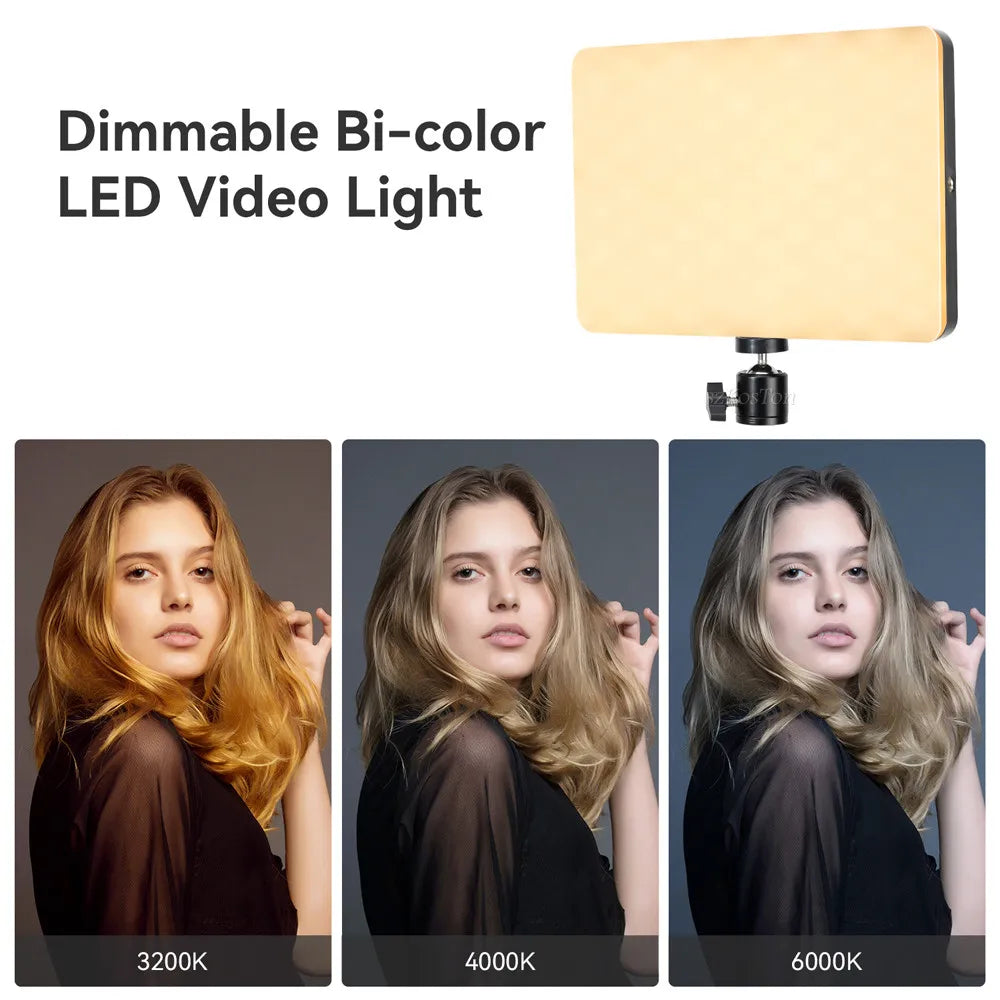Professional LED Video Light Panel Kit with Stand - PlusGamer