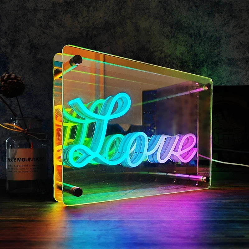 3D LED Thousand Layer Mirror Atmosphere Lamp - PlusGamer