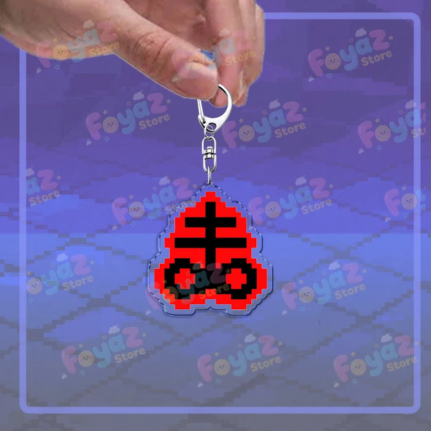 Isaac Pixel Art Keychain - PlusGamer