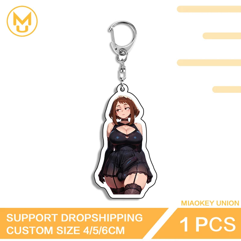 Adult Anime Uraraka Keychain - PlusGamer