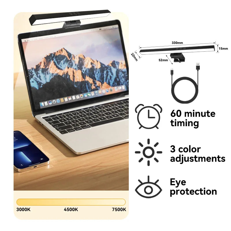 Stepless Dimming Monitor Light Bar - PlusGamer