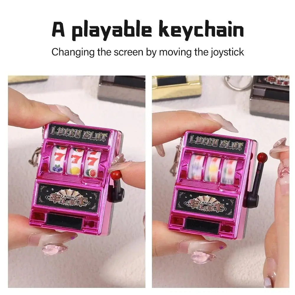 Mini Slot Machine Arcade Keychain - PlusGamer