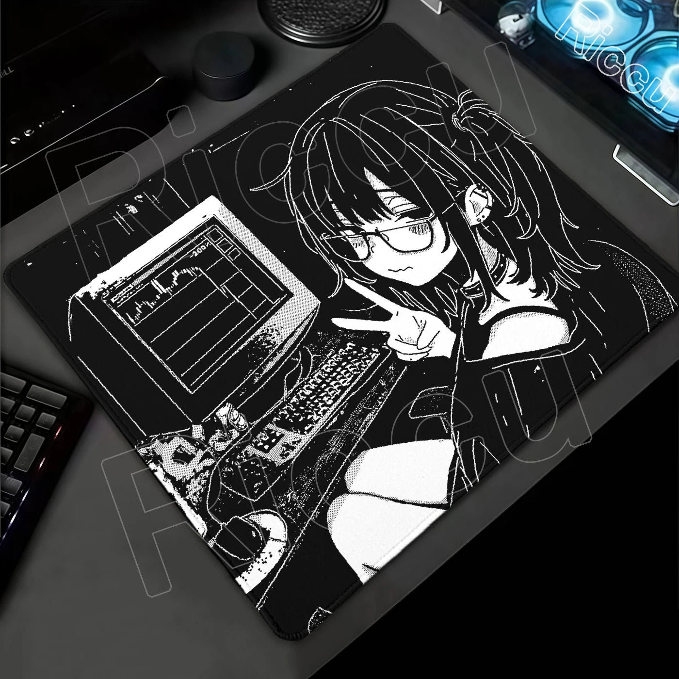 Dark Waifu Edition XXL Mousepad - PlusGamer