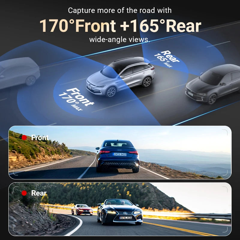 CAMBLO 4K+2K Dual Lens Dash Cam - PlusGamer
