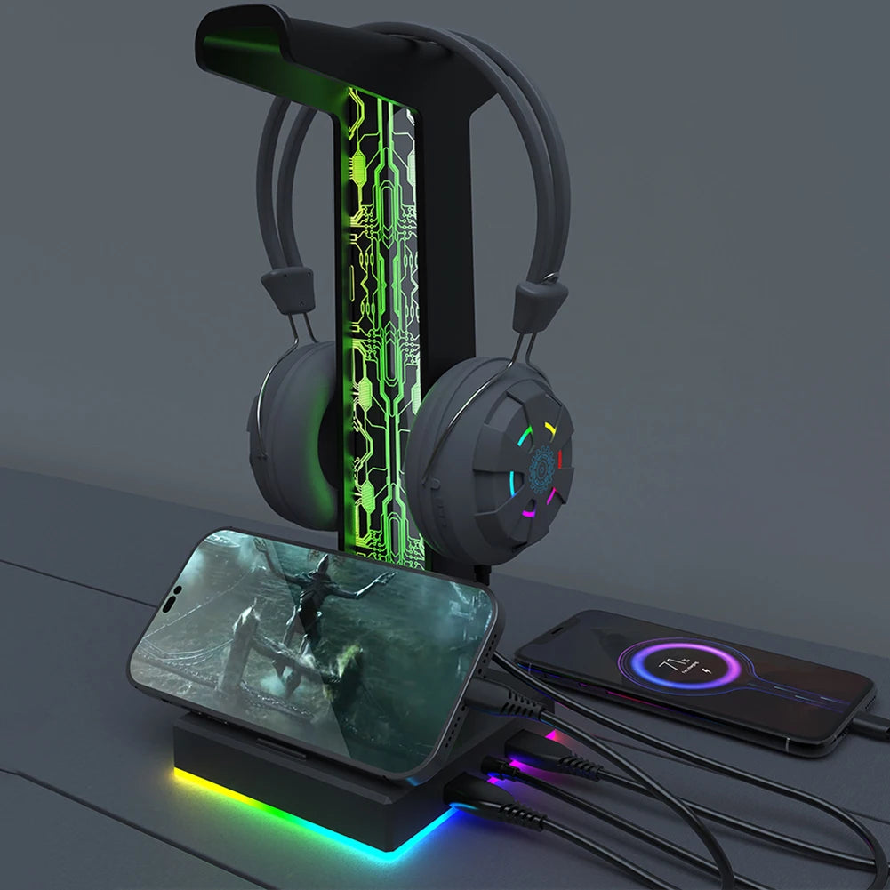 RGB Gaming Headset Stand - PlusGamer