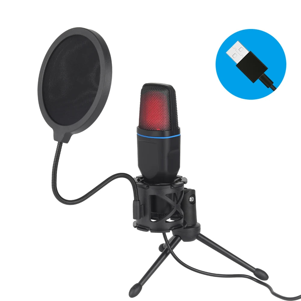RGB USB Condenser Mic - PlusGamer